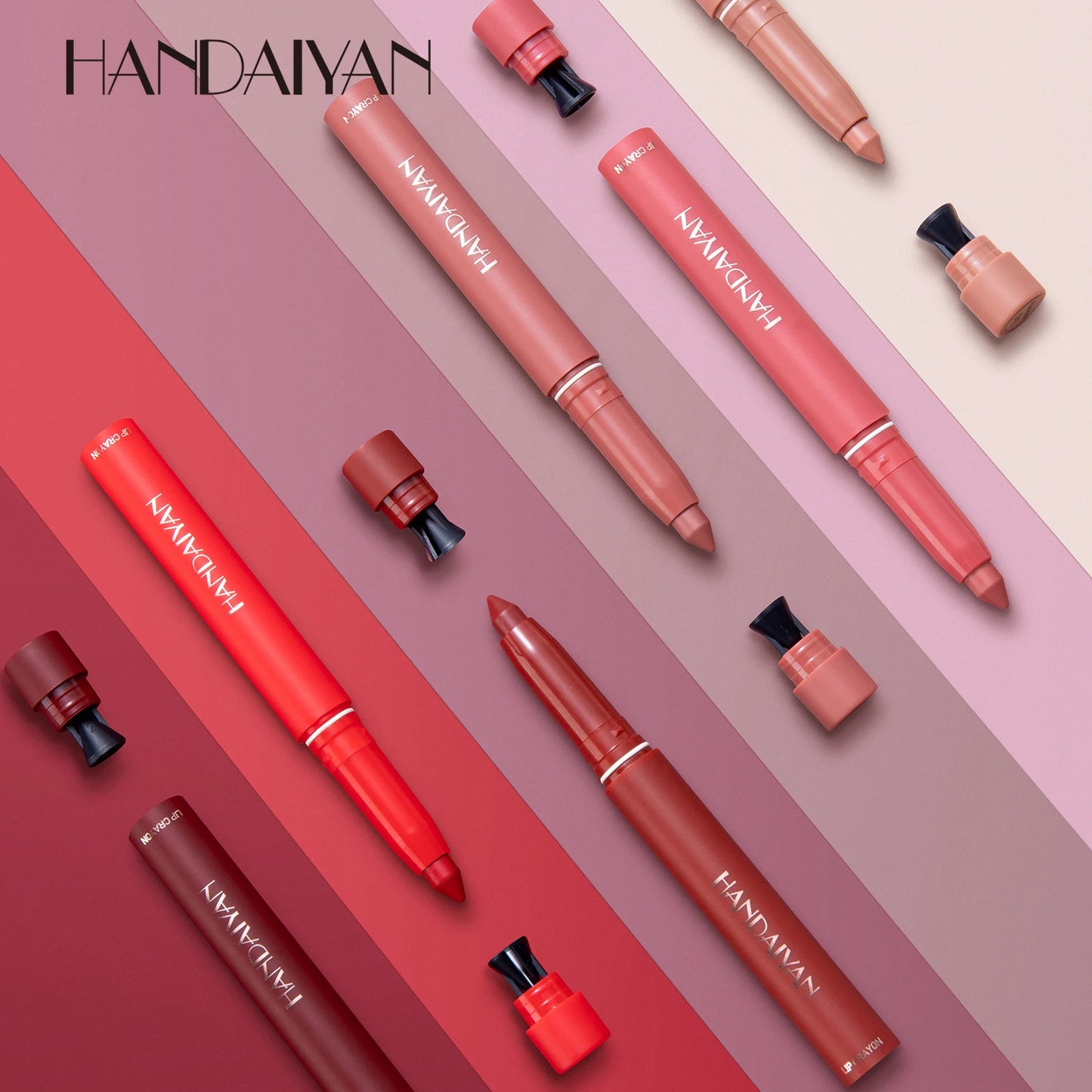 HANDAIYAN New Arrive Matte Lipstick Pencil Makeup Silky Velvet Lip Stick Pen Waterproof Nude Pink Red Lip Blam Make Up Cosmetics