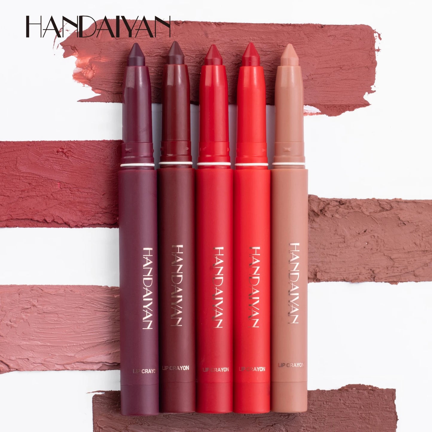 HANDAIYAN New Arrive Matte Lipstick Pencil Makeup Silky Velvet Lip Stick Pen Waterproof Nude Pink Red Lip Blam Make Up Cosmetics