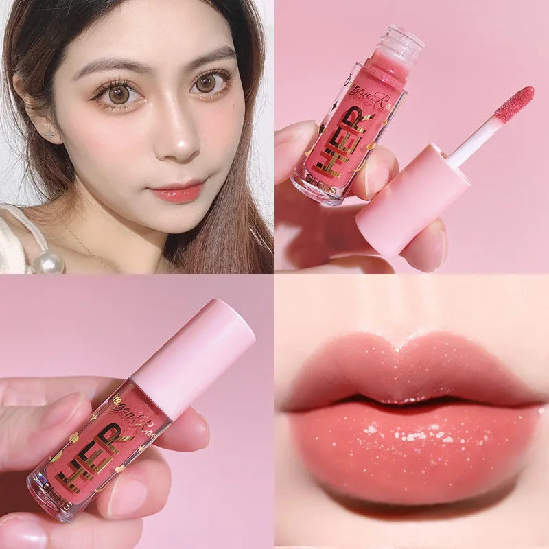 Crystal Jelly Lipgloss Liquid 8 Colors Lipstick Makeup Lip Color Batom Long Lasting Sexy Red Pink Nude Women Lip Gloss Bulk