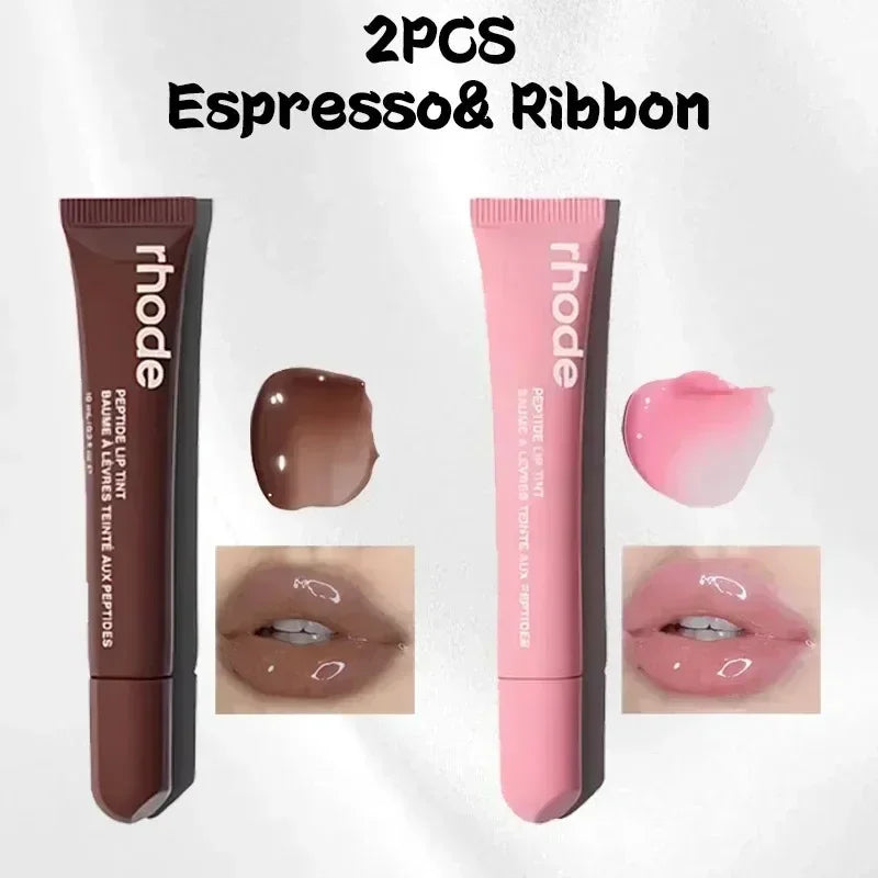 New Lip Balm Phone Case Lip Gloss Long-lasting Moisturizing Lipstick Raspberry jelly Ribbon Toast Espresso Transparent Lip Glaze