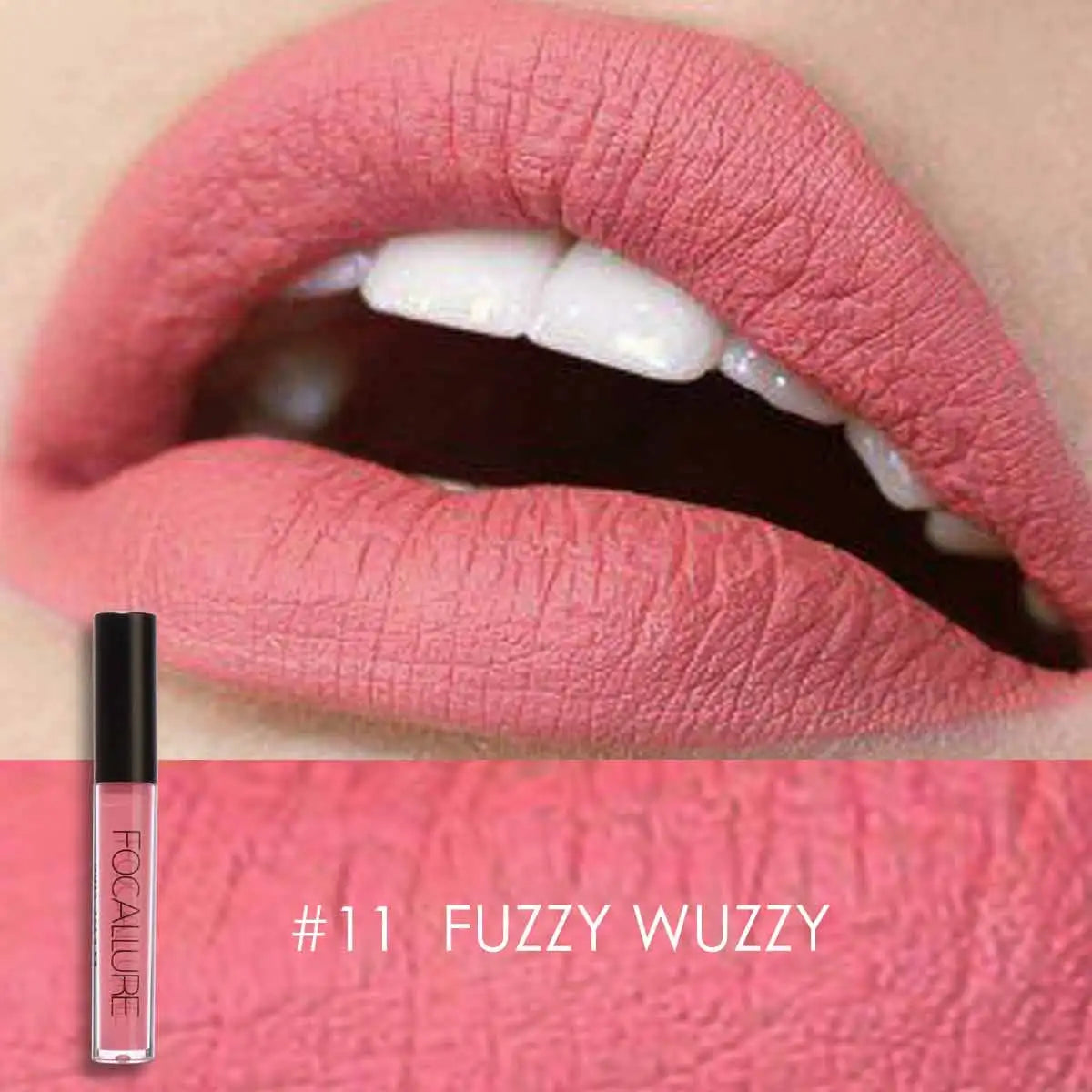 FOCALLURE Waterproof Liquid Lipstick Batom Red Velvet Lip Tint Brown Nude Matte Colourful Lipstick Makeup Cosmetics Maquiagem