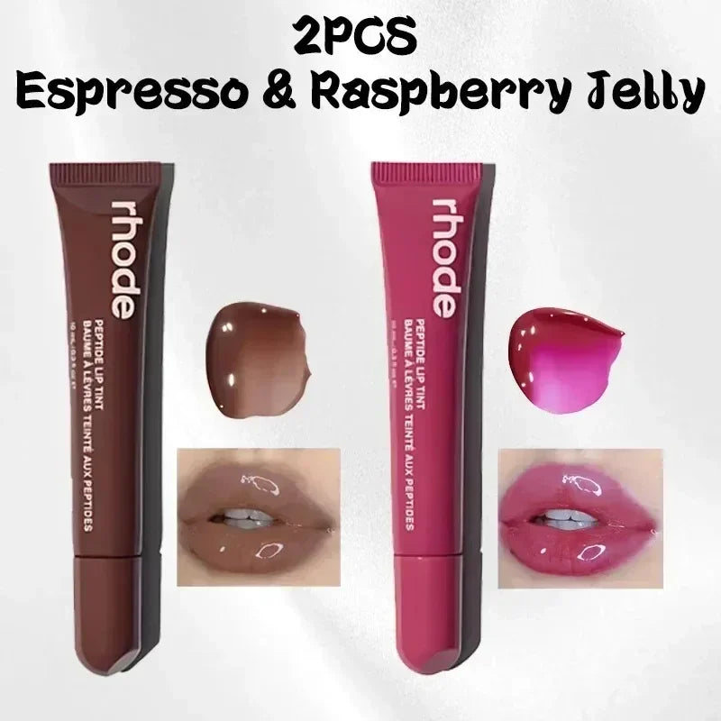 New Lip Balm Phone Case Lip Gloss Long-lasting Moisturizing Lipstick Raspberry jelly Ribbon Toast Espresso Transparent Lip Glaze