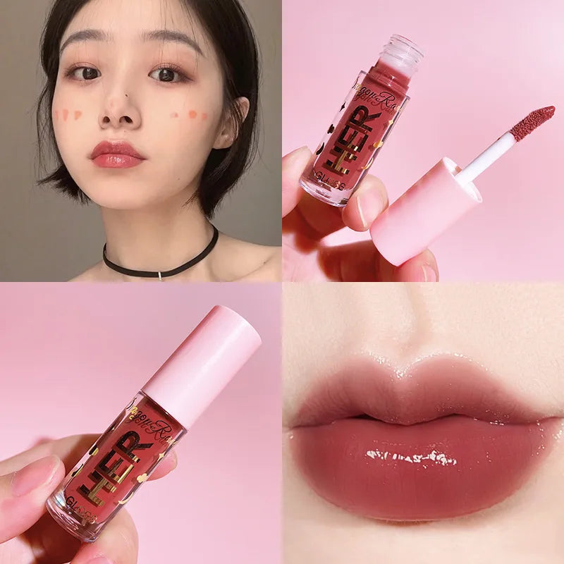 Crystal Jelly Lipgloss Liquid 8 Colors Lipstick Makeup Lip Color Batom Long Lasting Sexy Red Pink Nude Women Lip Gloss Bulk