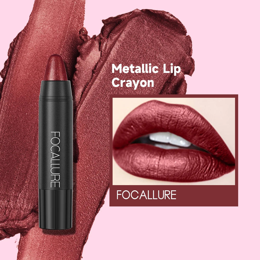 FOCALLURE 31 Colors Matte Lipstick Long Lasting Waterproof Sexy Lipbalm Non-Stick Lip Tint Lip Pencil Makeup Cosmetics for Women