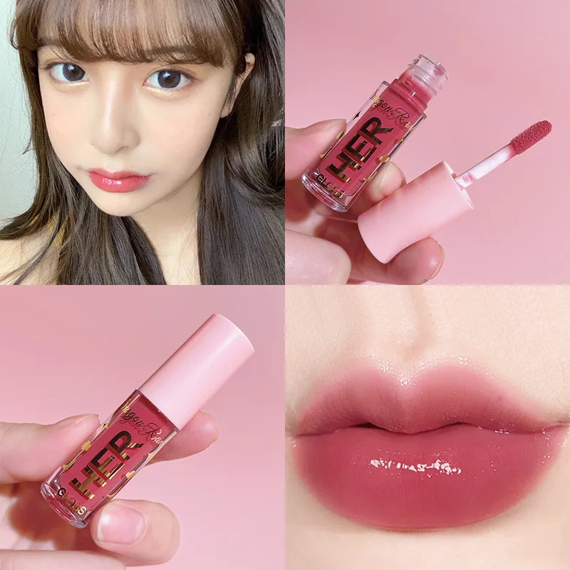 Crystal Jelly Lipgloss Liquid 8 Colors Lipstick Makeup Lip Color Batom Long Lasting Sexy Red Pink Nude Women Lip Gloss Bulk