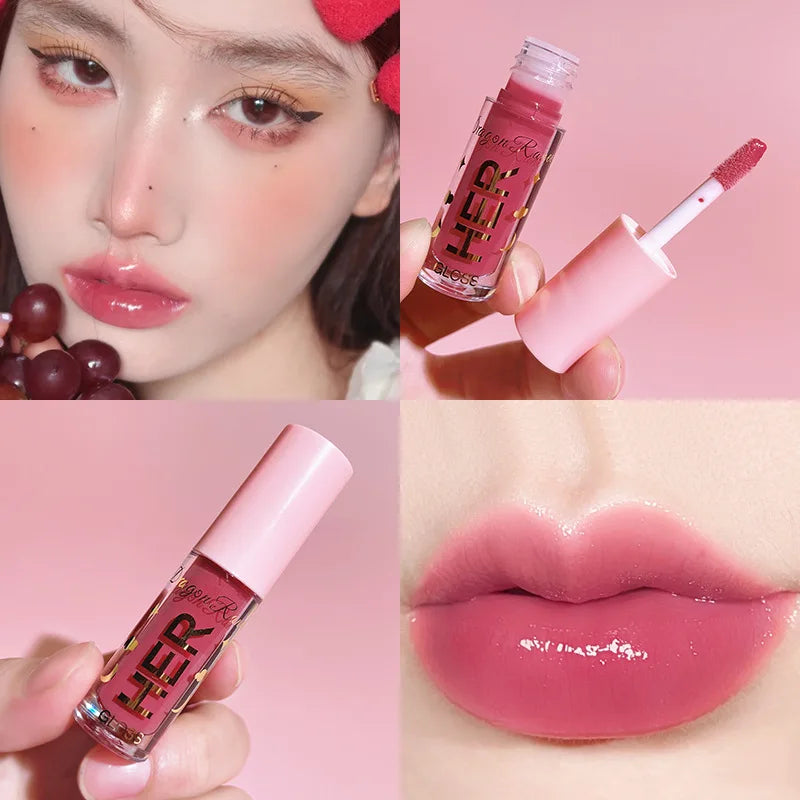 Crystal Jelly Lipgloss Liquid 8 Colors Lipstick Makeup Lip Color Batom Long Lasting Sexy Red Pink Nude Women Lip Gloss Bulk