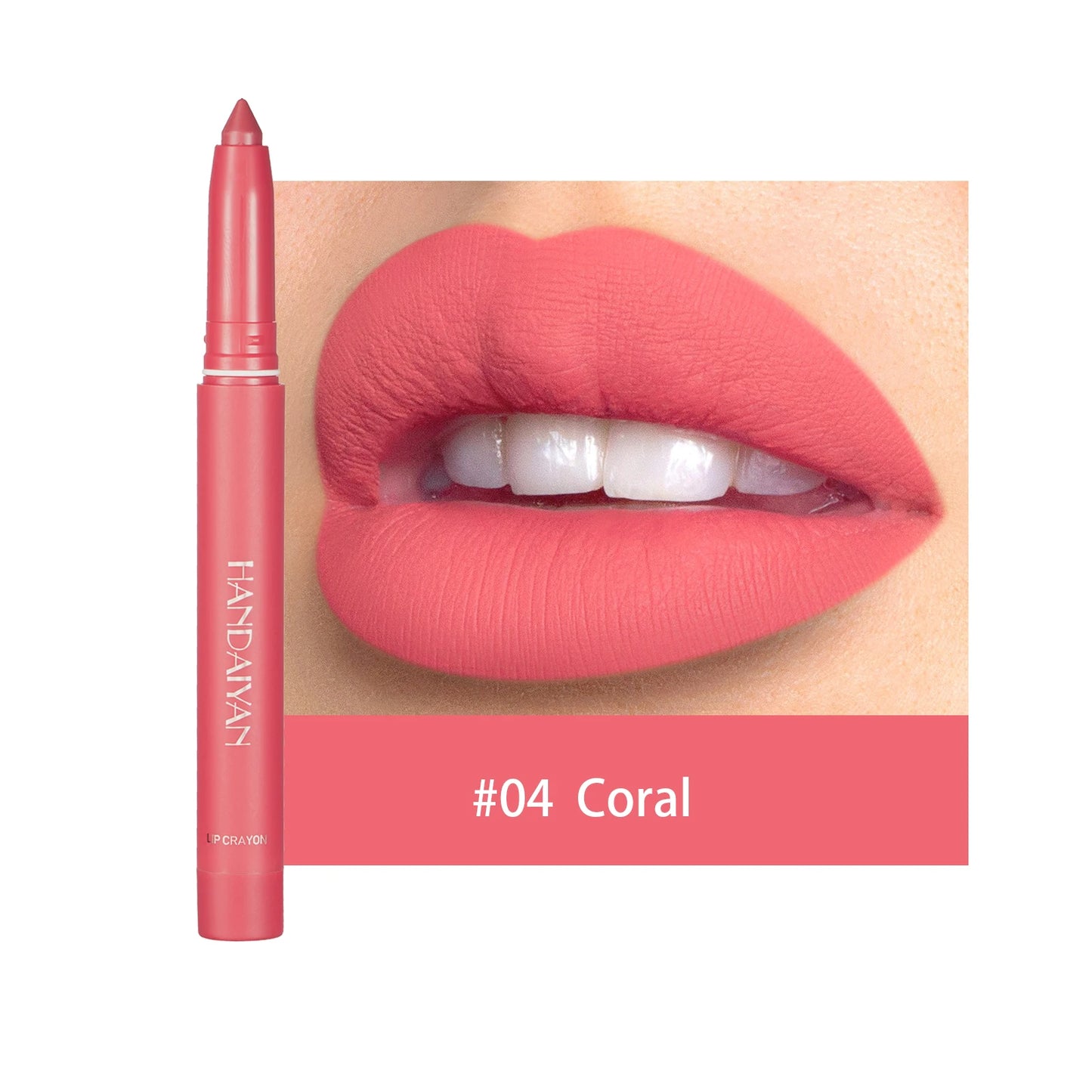 HANDAIYAN New Arrive Matte Lipstick Pencil Makeup Silky Velvet Lip Stick Pen Waterproof Nude Pink Red Lip Blam Make Up Cosmetics