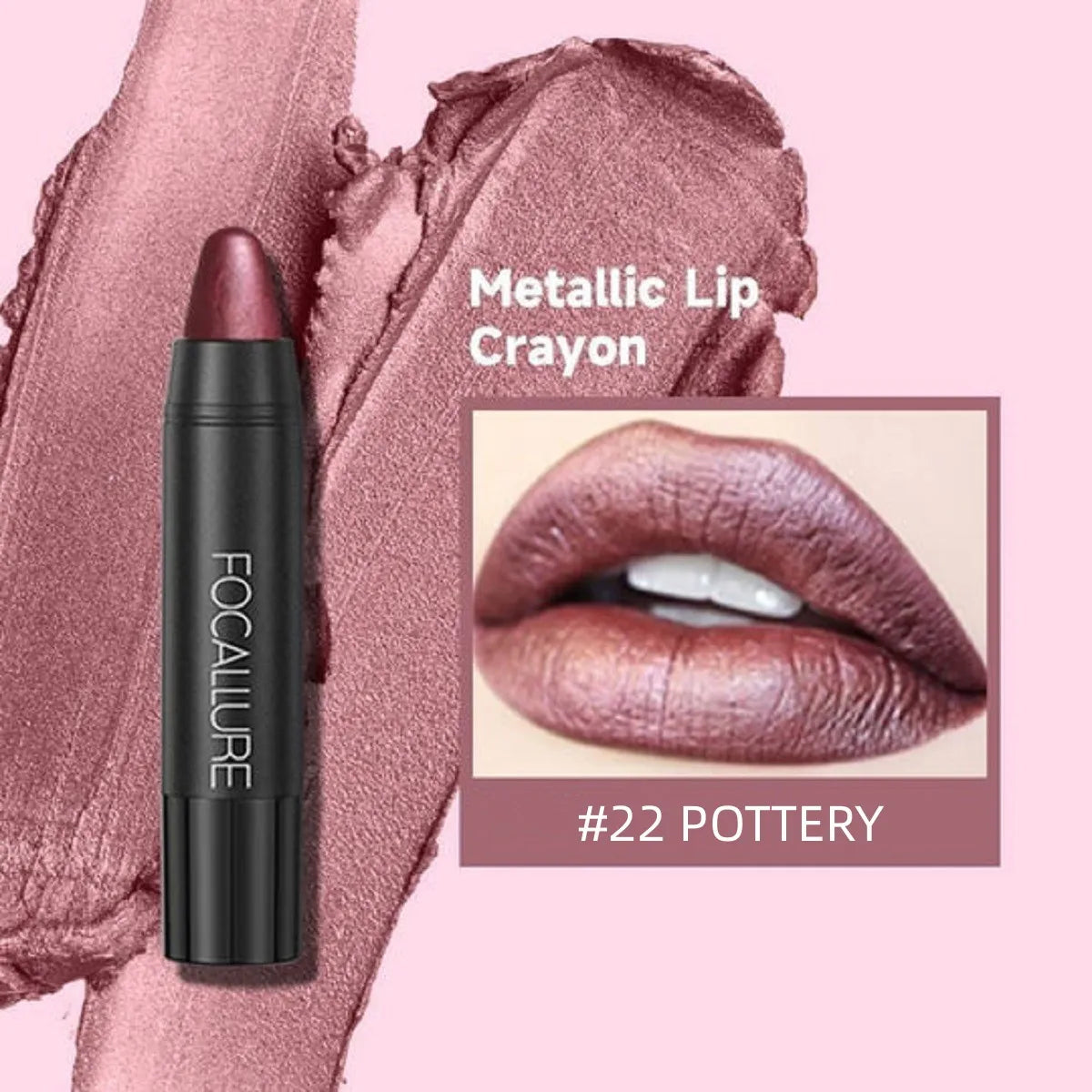 FOCALLURE 31 Colors Matte Lipstick Long Lasting Waterproof Sexy Lipbalm Non-Stick Lip Tint Lip Pencil Makeup Cosmetics for Women