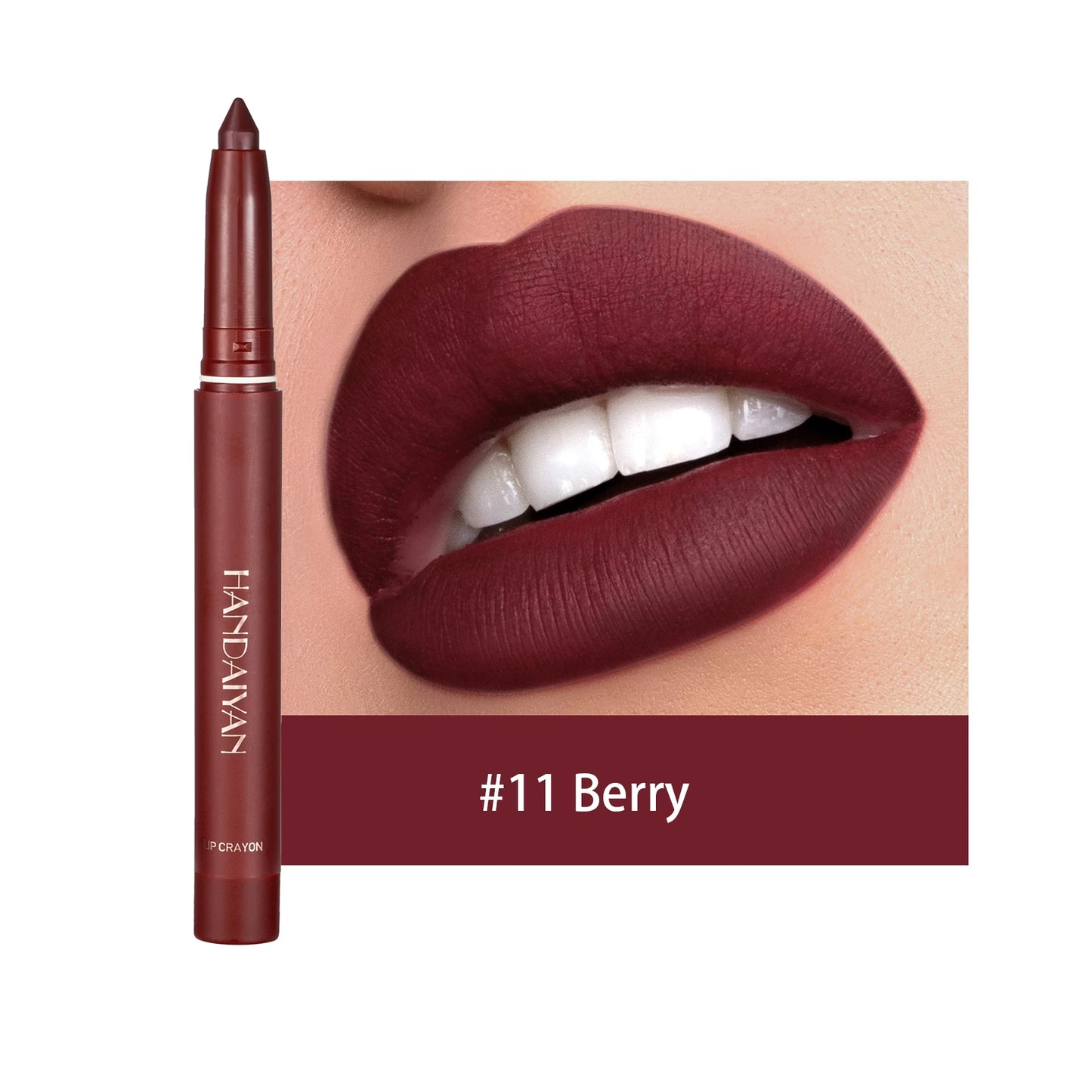 HANDAIYAN New Arrive Matte Lipstick Pencil Makeup Silky Velvet Lip Stick Pen Waterproof Nude Pink Red Lip Blam Make Up Cosmetics