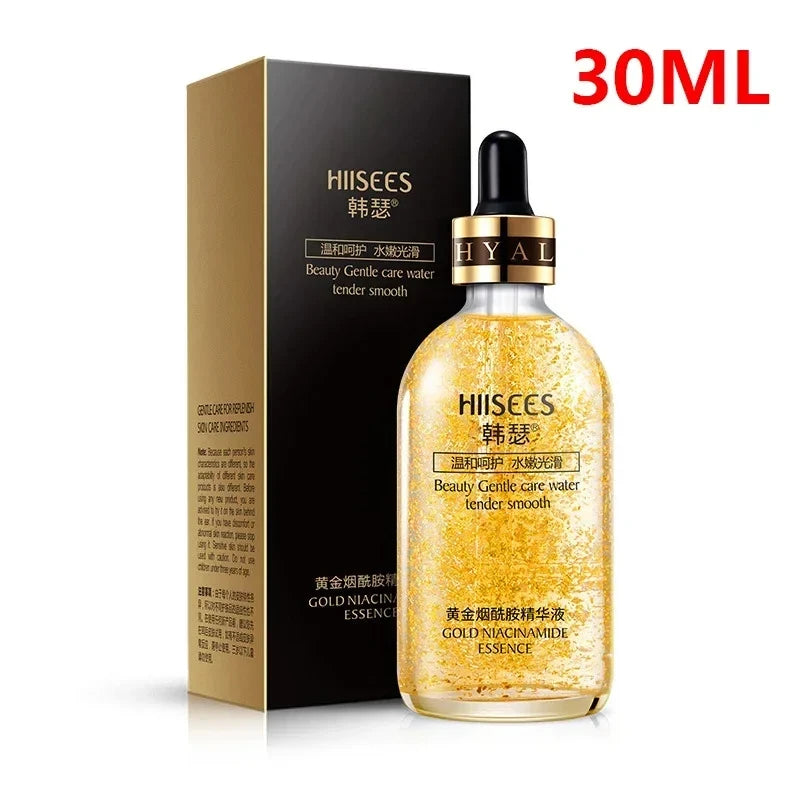 24K Gold Hyaluronic Acid Serum for Face Anti-wrinkle Anti-aging Brightening Moisturizing skincare Facial Serum Essence Face Care