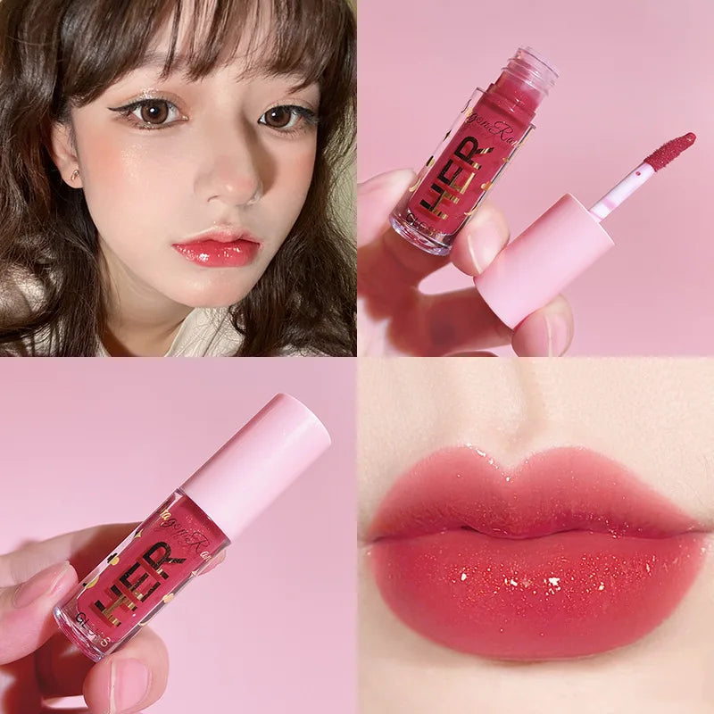 Crystal Jelly Lipgloss Liquid 8 Colors Lipstick Makeup Lip Color Batom Long Lasting Sexy Red Pink Nude Women Lip Gloss Bulk