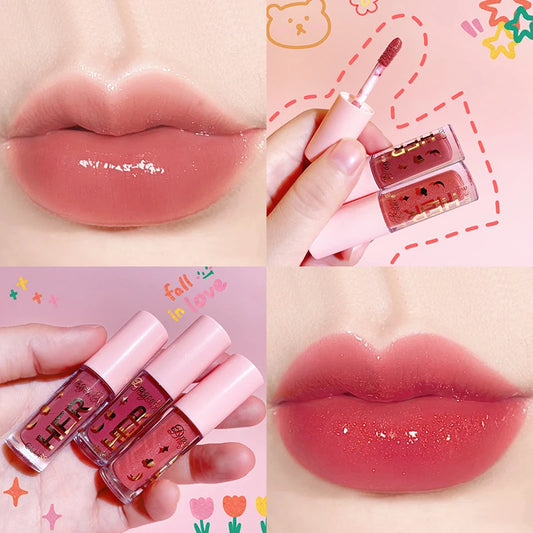 Crystal Jelly Lipgloss Liquid 8 Colors Lipstick Makeup Lip Color Batom Long Lasting Sexy Red Pink Nude Women Lip Gloss Bulk