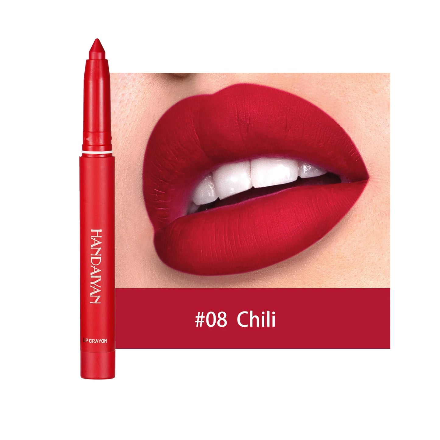 HANDAIYAN New Arrive Matte Lipstick Pencil Makeup Silky Velvet Lip Stick Pen Waterproof Nude Pink Red Lip Blam Make Up Cosmetics