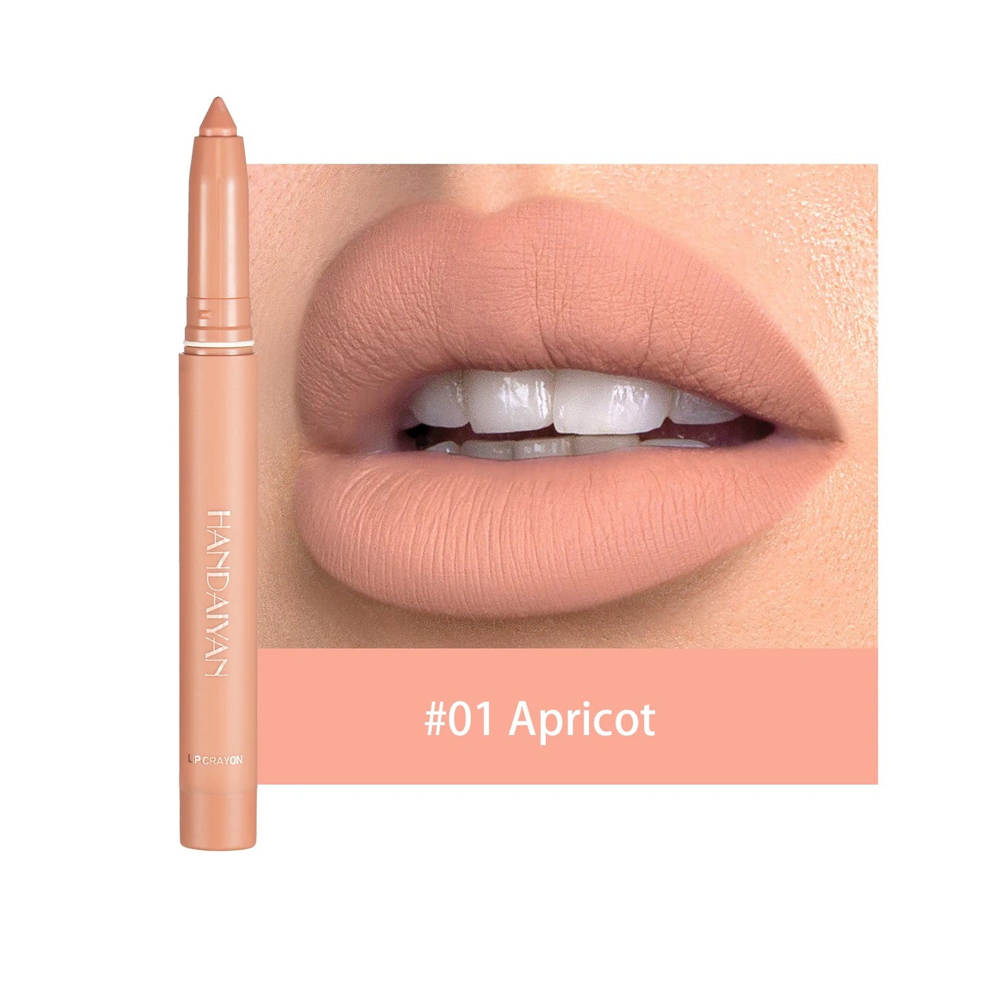 HANDAIYAN New Arrive Matte Lipstick Pencil Makeup Silky Velvet Lip Stick Pen Waterproof Nude Pink Red Lip Blam Make Up Cosmetics